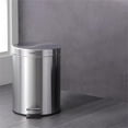 thumbnail image 6 of Kitchen Trash Can, Stainless Steel Step-On Garbage Can with Lid, Tall Kitchen & Bathroom Trash Can, Small Office Waste Bin - Xuniizn, 6 of 7