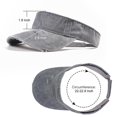 thumbnail image 5 of Minzimin Sport Retro Ripped Sun Visor Hats Adjustable Empty Top Baseball Cap Cotton Ball Caps for Women and Men, 5 of 8