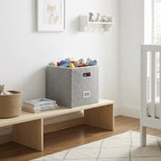 Better Homes & Gardens Cube Storage Bin with Handles, 12.75in W x 15in D x 12.75in H - Polyester & Cotton