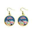 thumbnail image 1 of Gafas Máscara Feliz Carnaval de Venecia sombrero Ear Dangle Golden Drop Earring Jewelry Mujer Unbranded M, 1 of 3