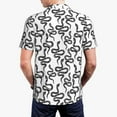 thumbnail image 6 of Wukai Hand Drawn Snake Men’s Polo Shirts,Quick-Dry Athletic Shirt,Classic Fit Shirts-4X-Large, 6 of 8