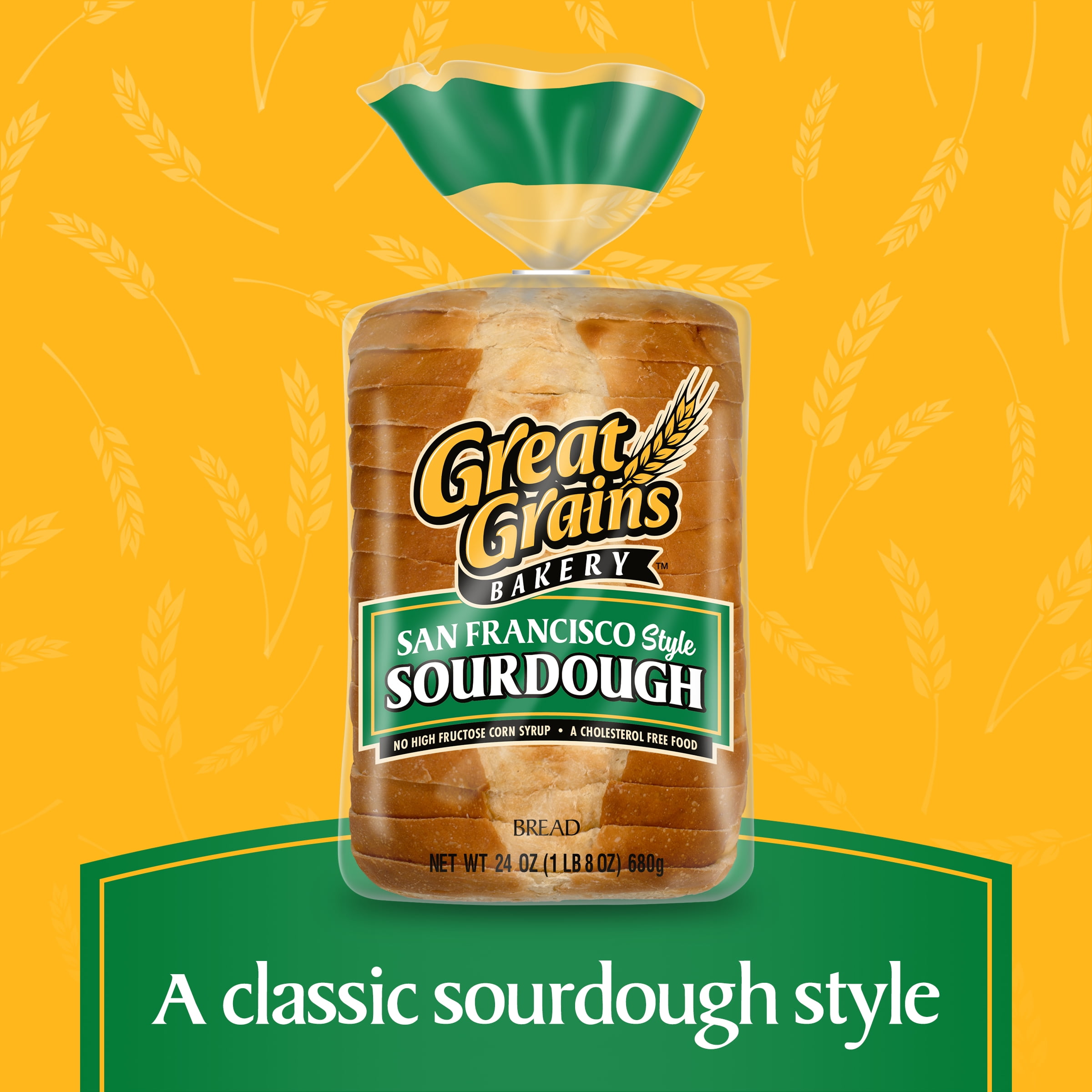 Great Grains San Francisco Sourdough Premium Wide Pan Bread, 24 oz