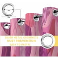 thumbnail image 6 of Pink Geometric Blackout Curtains for Bedroom/Living Room, Thermal Insulated Kitchen Curtains, Contemporary Abstract Art Grommet Darkening Window Treatment Drapes 42"x63"x2, 6 of 8