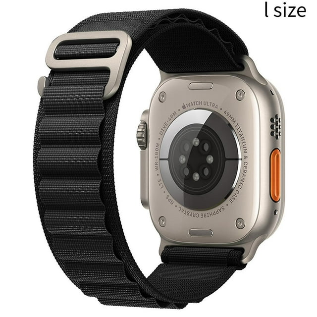 Lishi Adjustable Nylon Braided Loop Watch Strap - Compatible with 38/40/41mm and 42/44/45/49mm