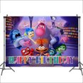 thumbnail image 4 of Telón de fondo de dibujos animados de Disney para estudio fotográfico, decoración de fondo de fiesta de niños, accesorios de feliz cumpleaños, interior y exterior 2, 4 of 4