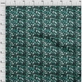 thumbnail image 4 of oneOone Cotton Silk Teal Green Fabric Kids Game Quilting Supplies Print Sewing Fabric By The Yard 42 Inch Wide, 4 of 4