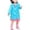 Blue, variant on Kids Hooded Button Down Long Jacket Bow Rainwear Lightweight Raincoat Women Lightweight Shawl Wrap Red,2-3 Year