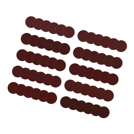 Unique Bargains 60pcs Hook and Loop Sanding Discs Pads 60 80 120 180 240 Grits Sandpaper 2 Inch