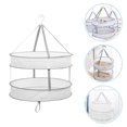 thumbnail image 4 of 1Ensemble Filet de Séchage pour Linge Séchoir Rectangulaire Gris Gaze Fil d'Acier Portable Voyage Camping, 4 of 5