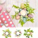 thumbnail image 1 of Anillos de vela de huevo de Pascua Allowith, coronas de primavera, anillos de vela de huevo y bayas de pepita, portavelas de huevo de Pascua artificial, mini coronas anchas para Pascua, primavera,, 1 of 7