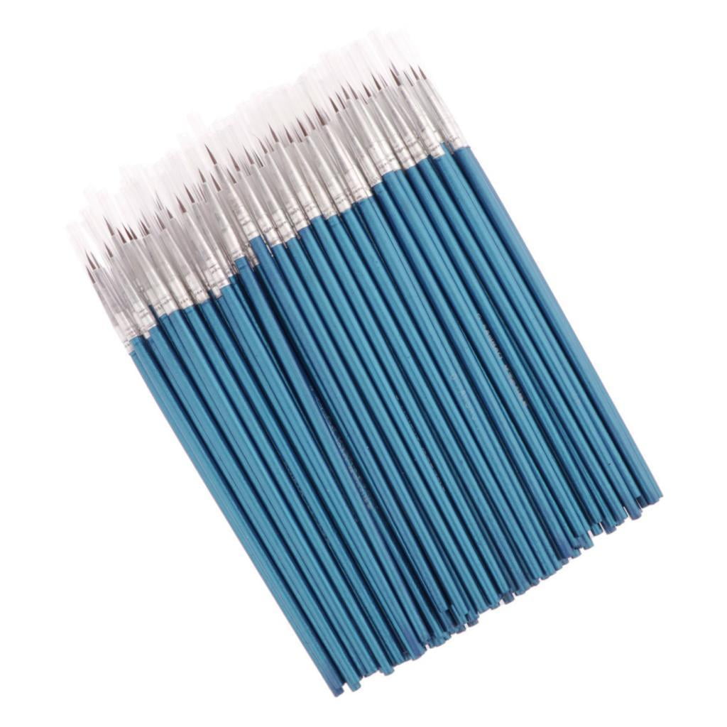 Yunhgft 100Pack Nylon Hair Round Tip Brush, Watercolor Brush Set For Acrylic Watercolor S