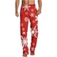 thumbnail image 2 of Pantalones largos para hombre, ropa de dormir para el hogar, pantalones de pierna recta con estampado fino, pantalones casuales para hombre, pantalones para hombre, 2 of 5