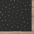 thumbnail image 5 of Cozy Winter ACW41 Black Washable 3 ft x 5 ft Rug, 5 of 6