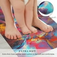 thumbnail image 3 of 2 Pieces Kitchen Rugs, Abstract Anti Fatigue Non Slip Foam Cushioned Art Colorful Painting Modern Comfort Indoor Floor Mat Runner Rug Set for Laundry Office Sink Bathroom (17"X48"+17"X24"), 3 of 5
