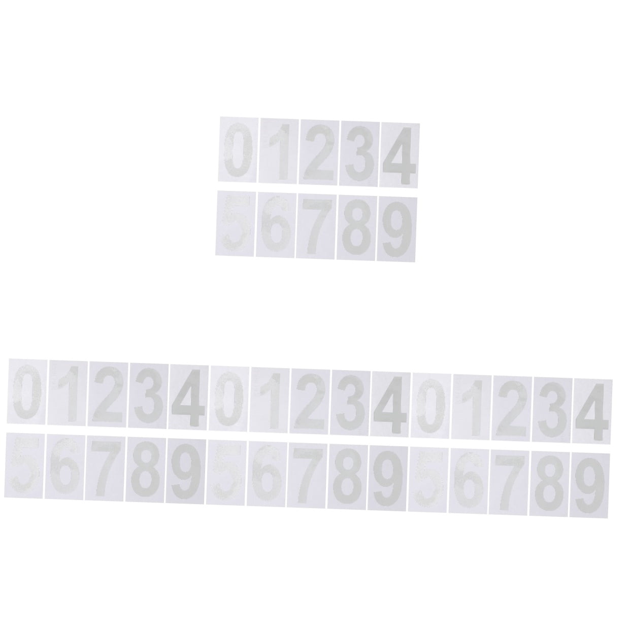 4 PCS External Mailbox Number outside Reflective Decals Numbers