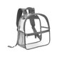 thumbnail image 5 of Mochila de PVC transparente, mochila transparente, impermeable, resistente, para uso diario, mochila informal. Bolsillo delantero gris., 5 of 9