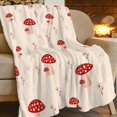 thumbnail image 3 of Mushroom Blanket for Girl Women Soft Warm Red Mushroom Stuff Decor Fleece Throw Blanket Plush Cozy Mushroom Animals Lightweight Flannel Gifts Blankets for Adults Kids 50''''X40'''', 3 of 6