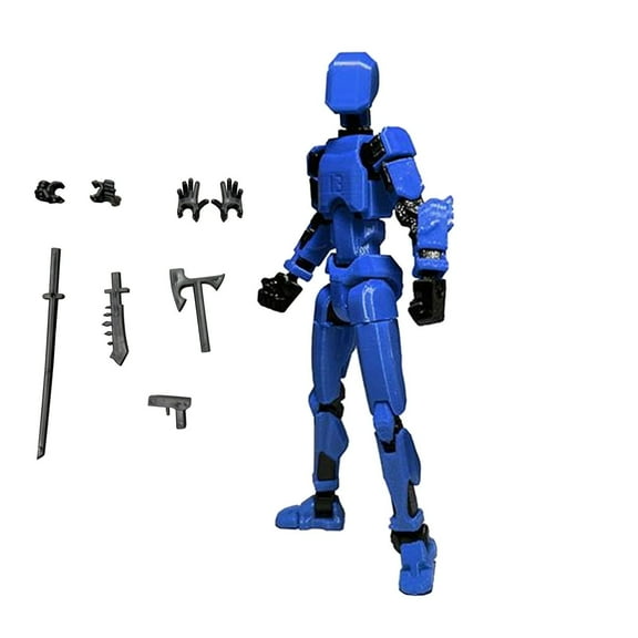 Beforeyayn Action Figures, T13 Action Figure 3D Printed Multi-Jointed Movable,13 Articulated Robot Dummy Action Figures, Birthday Valentines Gifts for Him Holiday Saving Gifts