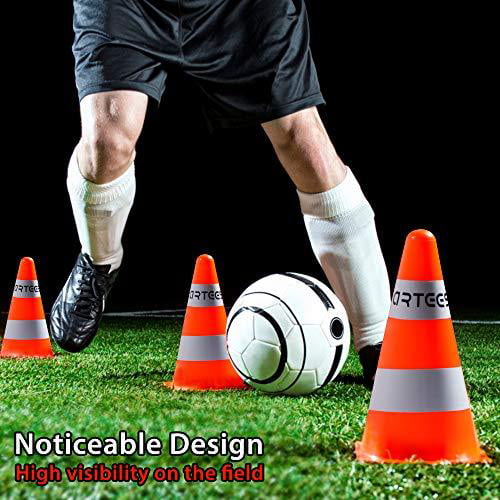 Set of 10,16,20,24 ,Soccer Cones,Training Cones-Perfect for Football,Driving Training,Roller Skating&Any Ball Game to Mark Arteesol Traffic Cones 