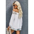 thumbnail image 3 of Women's White Blooming Lace Off The Shoulder Top, 3 of 12