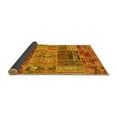 thumbnail image 2 of Ahgly Company Indoor Round Patchwork Yellow Transitional Area Rugs, 6' Round, 2 of 4