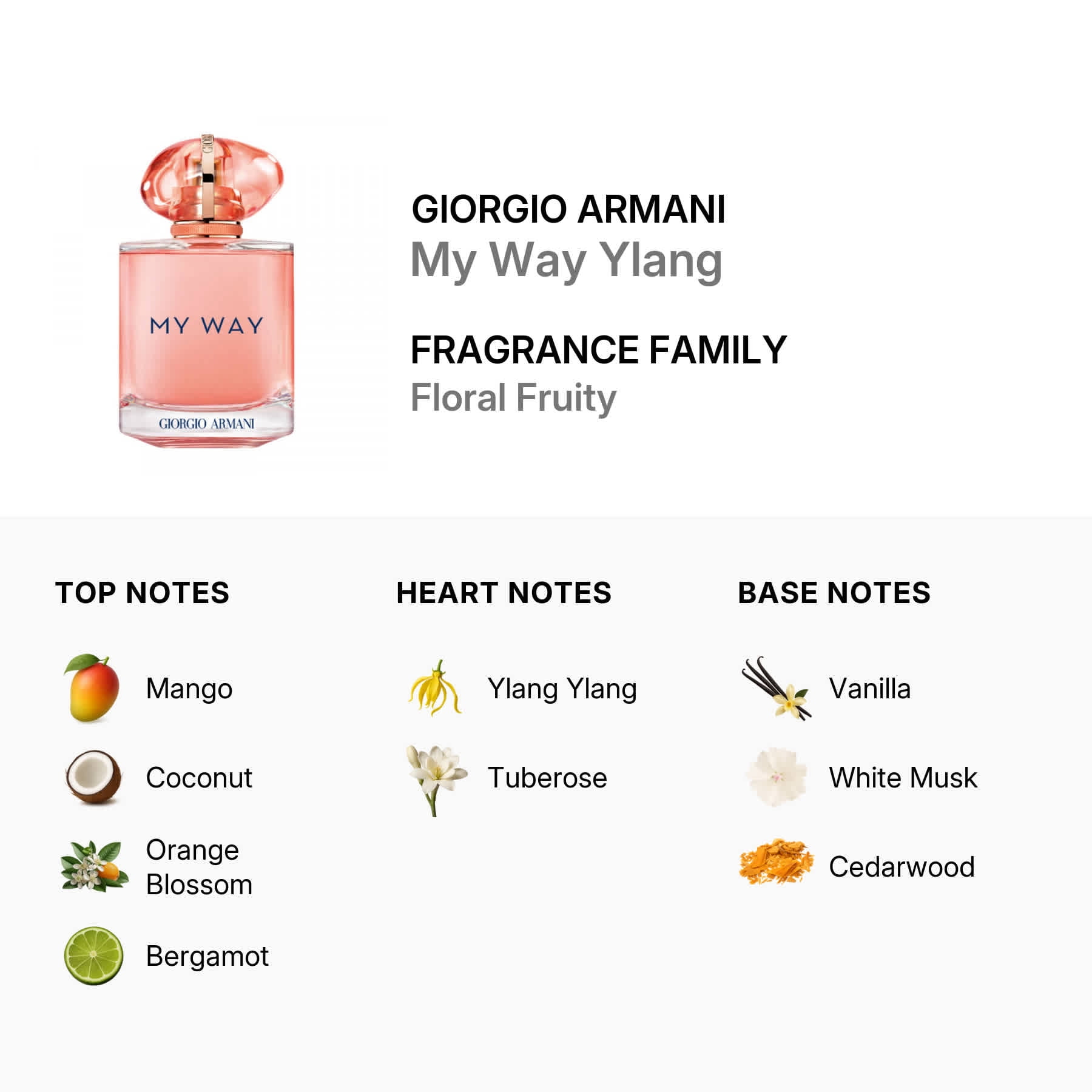 Giorgio Armani Ladies My Way Ylang EDP Spray 3.0 oz Fragrances 3614274192278