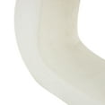thumbnail image 4 of DecMode 47" x 32" White Wooden O Shaped Console Table with Light Brown Tabletop, 1-Piece, 4 of 9