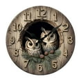 thumbnail image 2 of Wall Clock With Design For Home Decor10 Inch Wooden Wall Clock Silent Movement Battery Operated (Aa Batteries Not Included) Artistic Home Decor Perfect For Home,1 Clock Clearance, 2 of 9
