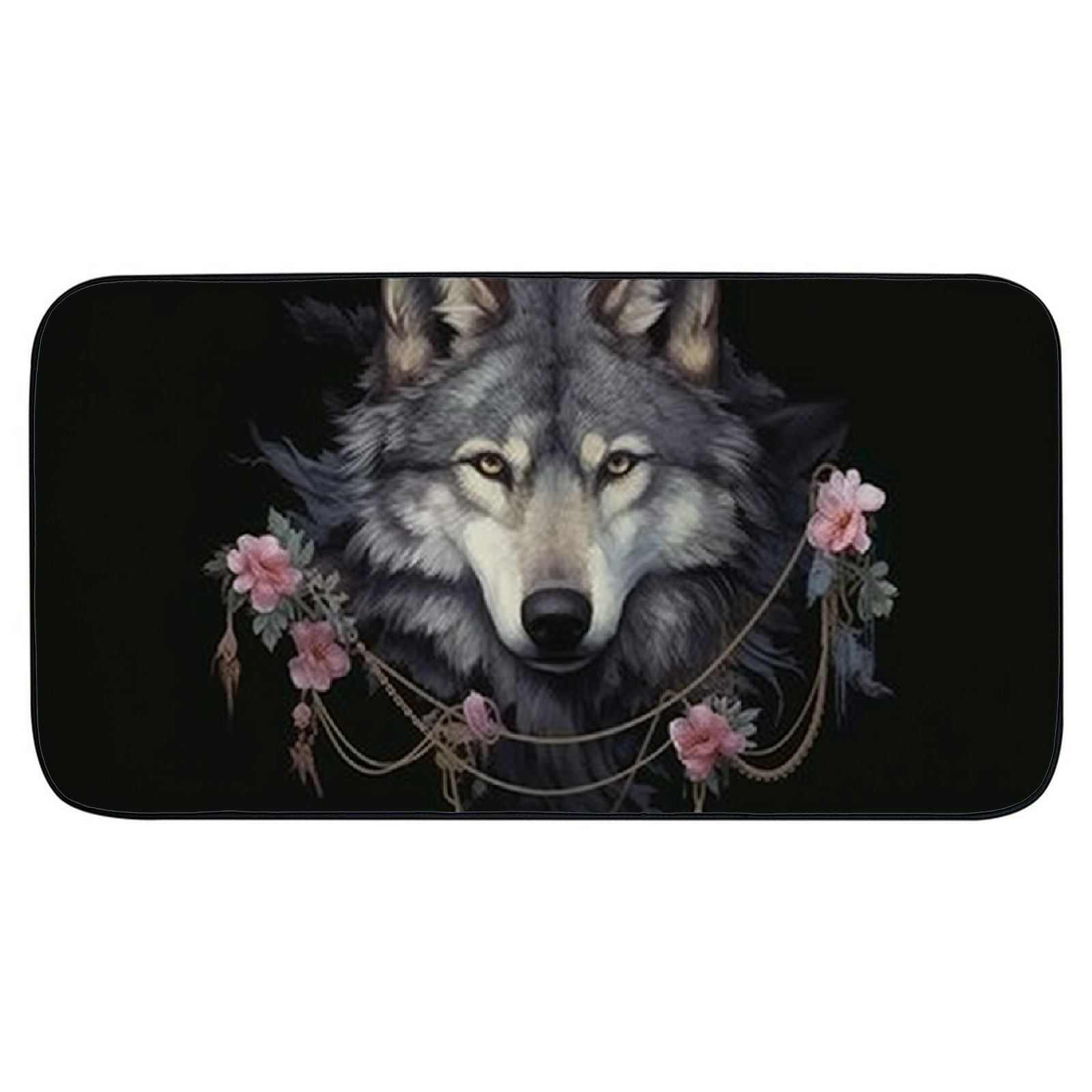 Heduofu Welcome Mat, Decorative Door Mat, Door Mat with Non-Slip Rubber Backing, Easy Cleaning, Traps Dirt, Rug for Entry, Patio, Garage