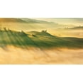 thumbnail image 2 of Browko, Krzysztof 24x15 Black Ornate Wood Framed with Double Matting Museum Art Print Titled - Foggy Valley..., 2 of 4