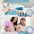 thumbnail image 3 of LED Mini Nail Lamp 36W USB Rechargeable Portable Nail Dryer with Nail Accessories Storage 360° Rotation Quick Drying Nail Polish Lamps for DIY Gel Nail Polish Home Nail Salon, 3 of 9