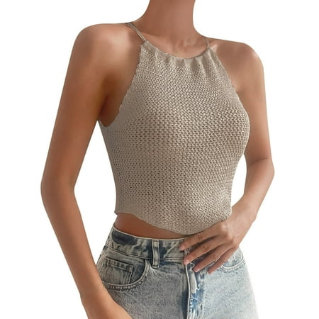 

Ladies Solid Color Casual Camisole