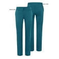 thumbnail image 5 of Adar Pro Scrubs For Women - Skinny Leg Yoga Scrub Pants - P7102 - Caribbean Blue - 2X, 5 of 7