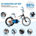 thumbnail image 6 of HykolityKids Bike, 16 20 Inch Children Bicycle for Boys & Girls Ages 4-6 Years Old, Rider Height 38-48" Child Sport Bike BMX Handbar includes Training Wheel Black White, 6 of 7