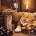 thumbnail image 4 of Pintura de bricolaje por números BLESIY Gato dormido, 4 of 6