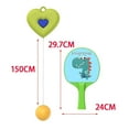 thumbnail image 4 of Xingzhi Indoor Hanging Table Tennis Trainer Self Workout Set Button Portable green 2 Paddles, 4 of 9