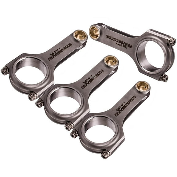 maXpeedingrods H-Beam Connecting Rods   ARP Bolts for Ford Duratec 2.3L Engine, Conrods for Mazda MZR 2.3 Engine, 154.8mm
