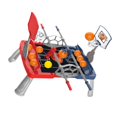 thumbnail image 4 of Runquan Basketball Toy Table Basketball Games Set Novelty Toy Sport Fun Mini Basketball Game Basketball Desktop Toy for Kids Children with Foot 10 balls, 4 of 8