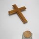 thumbnail image 5 of Wooden Standing Cross Decor Altar Cross With Stand Double-sided Table Cross Gift TW, 5 of 5