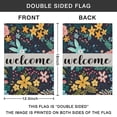 thumbnail image 4 of Spring Summer Multicolored Flower Leaves Garden Flag 12.5x18 Inch Double Side for Outdoor Courtyard Garden Decor Flowers Welcome Holiday Flag for Outside Decoration, 4 of 4