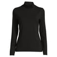 thumbnail image 5 of Time and Tru Knit Turtleneck Long Sleeve Cotton, B;ouse and Top (Women's), 5 of 5