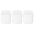 thumbnail image 4 of Milisten 3pcs Wall-mounted Storage Box Multifunctional Cell Phone Charging Rack Hanging Storage Container (White), 4 of 6