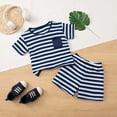 thumbnail image 2 of Toddler Boy Girls Easter Outfit Bunny Carrot Sleeveless T-Shirt Elastic Waist Shorts Set Summer 2Pcs Dailywear Set (4-5 Years,Blue) Boy Summer Sleeveless Tank Tops Set, 2 of 8