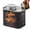 Black, variant on vlrwzc Coffee Bean Airtight Cans Outdoor Camping Tin Box Food-grade Packaging Storage Fresh Breathing Iron Cans