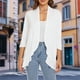 thumbnail image 3 of Cárdigan Ligero Cárdigan ligero para mujer Estilo informal Cárdigan drapeado suave para mujer Traje diario Cgtredaw Blanco S para Mujer, 3 of 6