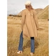 thumbnail image 3 of Cardigan Sweaters for Women Open Front Long Trench Coats Jacket Fall Winter Coatigan, 3 of 7