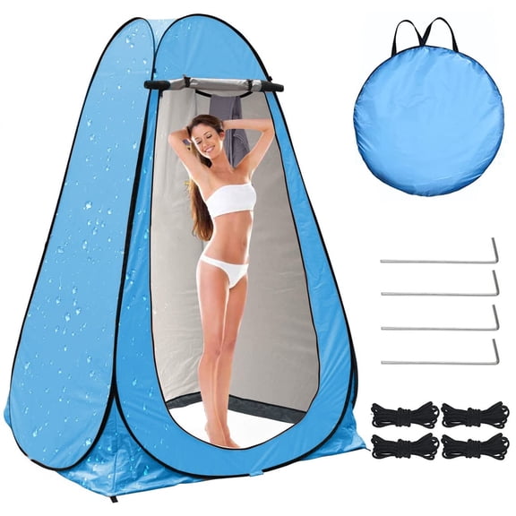 GVDV Pop up Changing Room Portable Shower Tent,Extra Tall Privacy Shelters Room with Carrying Bath Bag for Outdoor Indoor Camping,Hiking