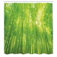 thumbnail image 2 of Ambesonne Green Shower Curtain, Exotic Wildlife Scenery Print, 69"Wx70"L, Green, 2 of 4