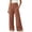 *Brown, variant on ClodeEU Women's High Waist Side Button Wide Leg Pants ,Casual Loose Palazzo Trousers with Pockets ,Women's Plus L