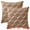 Brown, variant on Unique Bargains 2 Packs Modern Geometric Throw Pillow Cover Blue 18" x 18"